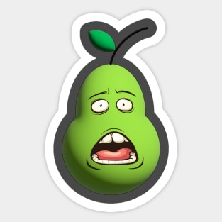 Cartoon pear Sticker